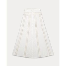 Fortela Fortela Alexane Embroidered Cotton Skirt