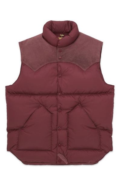 Fortela Fortela Down Vest with Suede Yoke