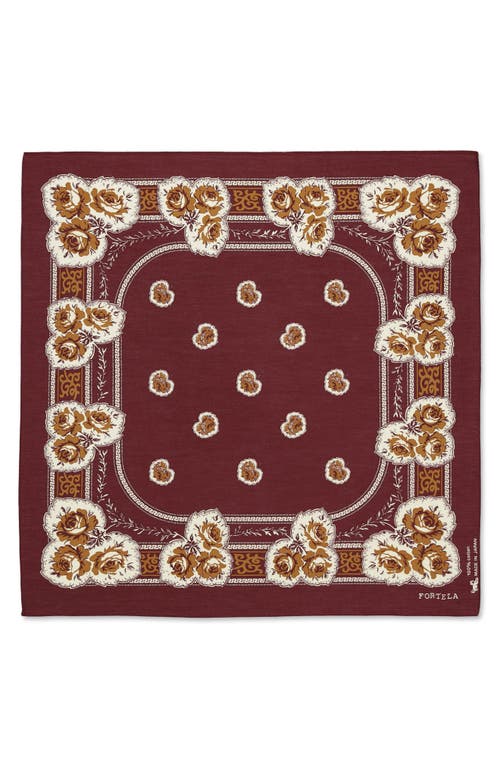 Fortela Fortela Floral Print Cotton Bandana