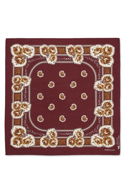 Fortela Fortela Floral Print Cotton Bandana