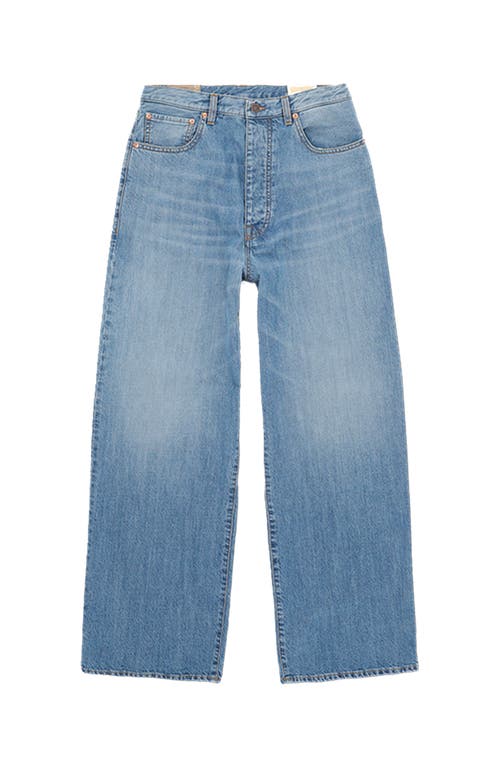 Fortela Fortela Jaron Wide-Leg Bleach Wash Denim Trousers