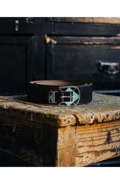Fortela Fortela Kansas Belt with Turquoises Buckle