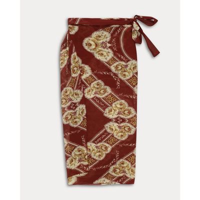 Fortela Fortela Nelly Printed Silk Sarong Skirt