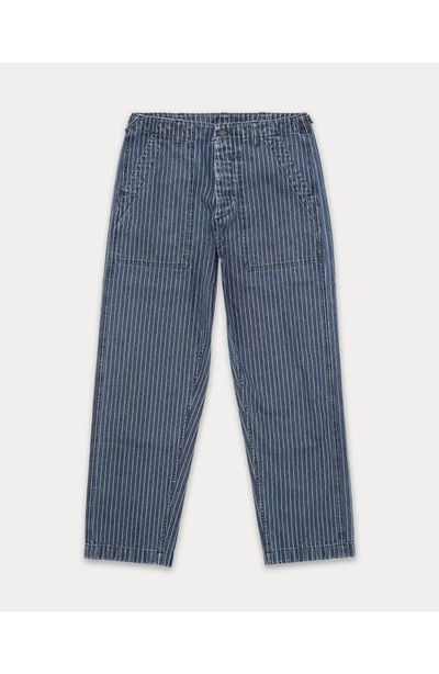 Fortela Fortela Newfatigue Pinstripe Fatigue Denim Trousers