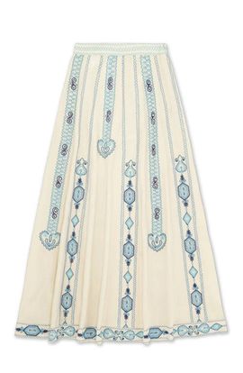 Fortela Fortela Nicea Bi-Color Embroidery Skirt