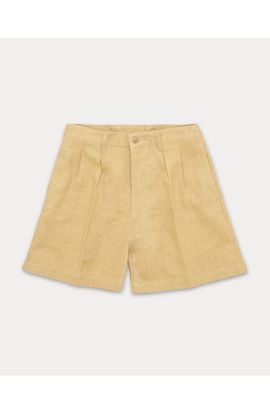 Fortela Fortela NY Pleated Linen Bermuda Shorts