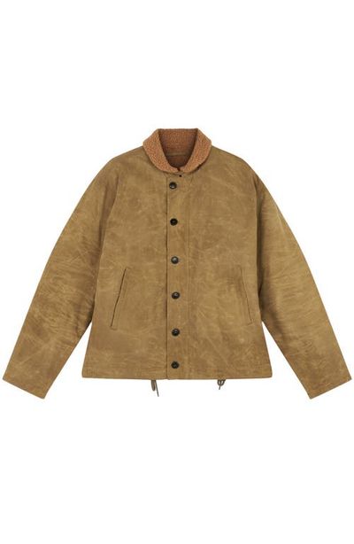 Fortela Fortela Olive Waxed Cotton Deck Jacket