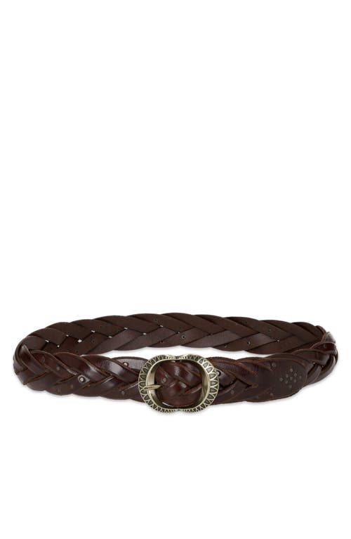 Fortela Fortela Woven Leather Studded Belt 