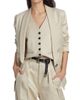 Fortela Women's Blaire Relaxed Cotton Blazer - 3