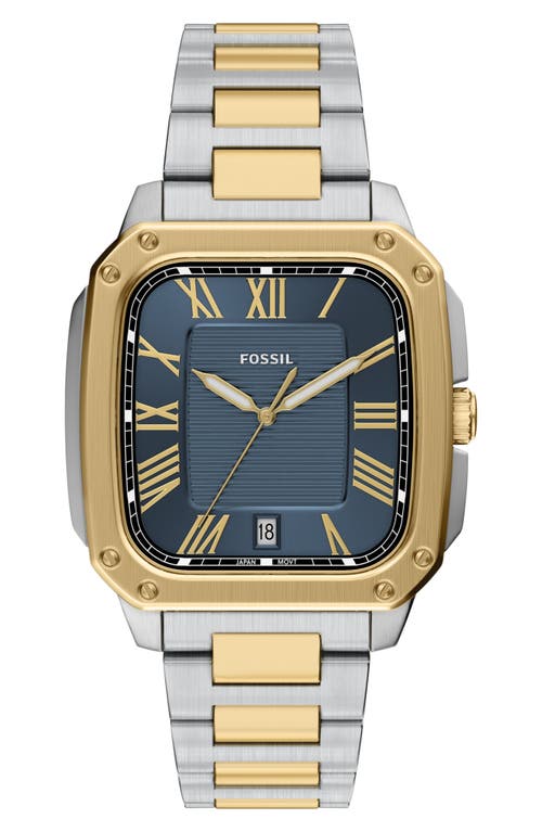 Fossil Fossil Crosby Two-Tone Bracelet Watch, 44mm