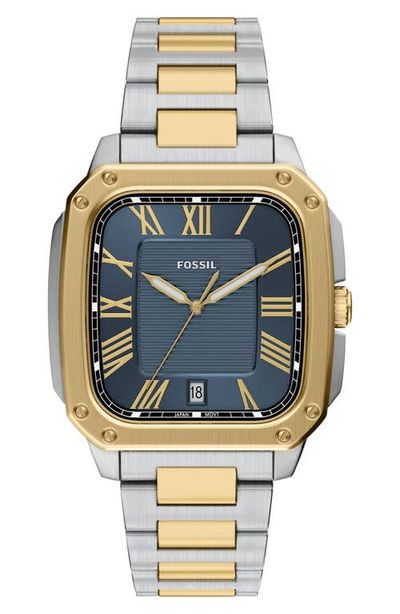 Fossil Fossil Crosby Two-Tone Bracelet Watch, 44mm