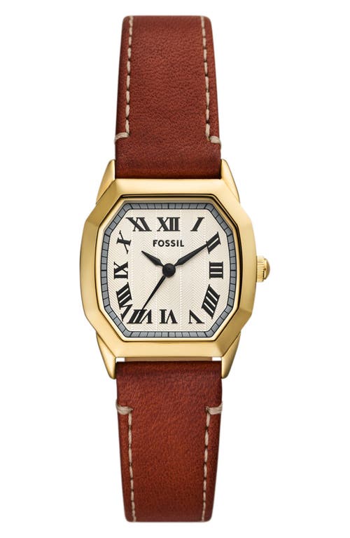 Fossil Fossil Harlow Leather Strap Watch, 27mm