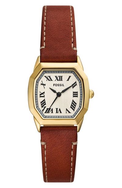 Fossil Fossil Harlow Leather Strap Watch, 27mm
