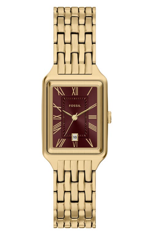 Fossil Fossil Raquel Goldtone Bracelet Watch, 23mm x 38mm 