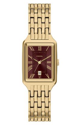 Fossil Fossil Raquel Goldtone Bracelet Watch, 23mm x 38mm 