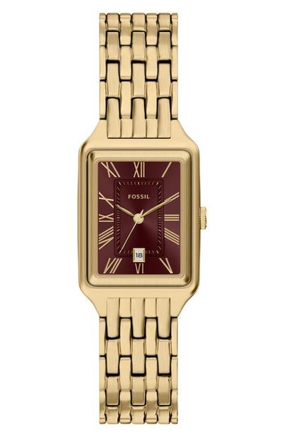 Fossil Fossil Raquel Goldtone Bracelet Watch, 23mm x 38mm 