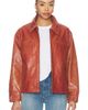 Found Found Marlboro Sun Faded Leather Racer Jacket - 1