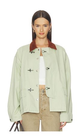 Found Found Washed Fireman Clasp Workshop Jacket