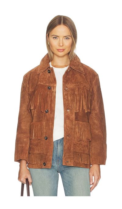 Found Found Western Suede Fringe Jacket