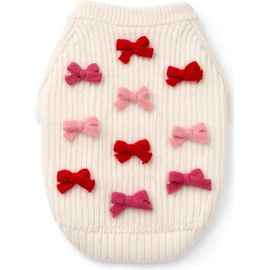 Found My Animal Found My Animal Bow 3D Icon Rib Dog Sweater