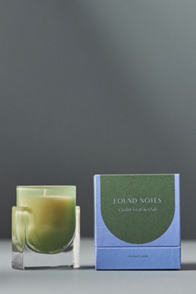 Found Notes by Anthropologie Found Notes Woody Cedar Leaf & Oak Candle