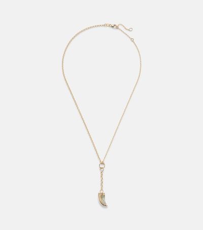FoundRae FoundRae 18kt gold necklace with prasiolite