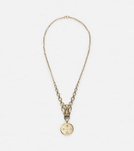 FoundRae FoundRae Dream Lattice 18kt gold chain necklace with diamonds