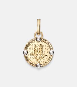 FoundRae FoundRae Infinite Gratitude 18kt gold pendant necklace with diamonds