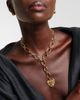 FoundRae FoundRae Love Heart Token 18kt gold pendant necklace with diamonds - 2