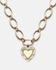 FoundRae FoundRae Love Heart Token 18kt gold pendant necklace with diamonds - 4