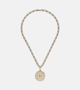FoundRae FoundRae Lovestruck Commitment 18kt gold pendant necklace with diamonds