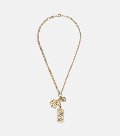 FoundRae FoundRae Promise 18kt gold pendant necklace with diamonds