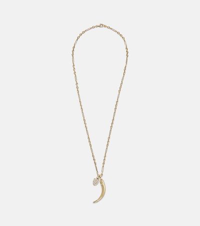FoundRae FoundRae Protection & La Loba Claw 18kt gold pendant necklace