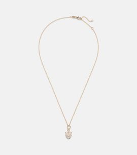 FoundRae FoundRae Protection Fine Belcher 18kt gold necklace with diamonds