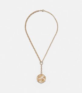 FoundRae FoundRae Resilience 18kt yellow and white gold pendant necklace with diamonds