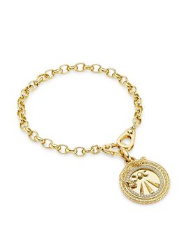 Foundrae Women's Wholeness Mind, Body & Soul 18K Yellow Gold & 0.25 TCW Diamond Charm Bracelet/7"