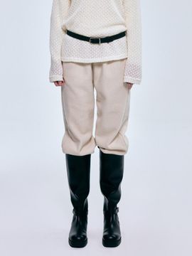 FOVERE Alpaca Blend Elastic Waist Jogger Pants