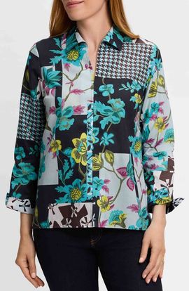 Foxcroft Foxcroft Agnes Sateen Top
