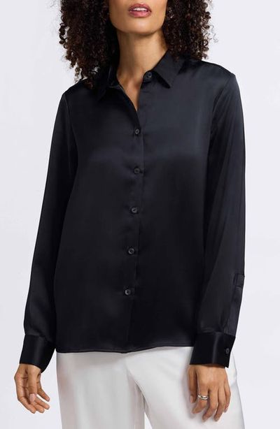 Foxcroft Foxcroft Bianca Satin Shirt