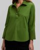Foxcroft Foxcroft Catalina Matte Sateen Popover Top - 1