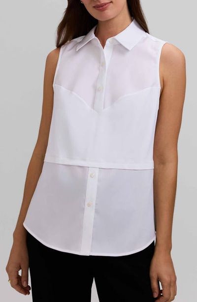 Foxcroft Foxcroft Chelsea Layered Sleeveless Tank