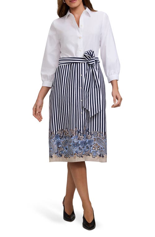 Foxcroft - Esther Tie Waist Midi Shirtdress