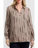 Foxcroft Foxcroft Frankie Chain Stripe Popover Top - 1