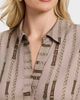 Foxcroft Foxcroft Frankie Chain Stripe Popover Top - 3