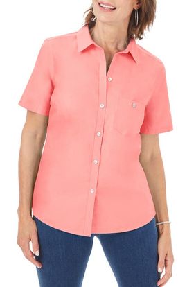 Foxcroft Foxcroft Hampton Short Sleeve Non-Iron Shirt