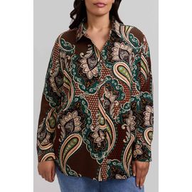 Foxcroft Foxcroft Meghan Paisley Print Button-Up Shirt