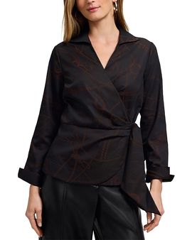 Foxcroft Foxcroft Salina Wrap Top