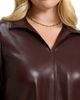 Foxcroft Plus Foxcroft Plus Agnes Faux Leather Shirt - 3