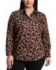 Foxcroft Plus Foxcroft Plus Charlie Cheetah Long Sleeve Shirt - 1