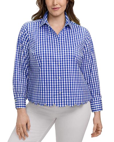 Foxcroft Plus Foxcroft Plus Scarlett Long Sleeve Shirt